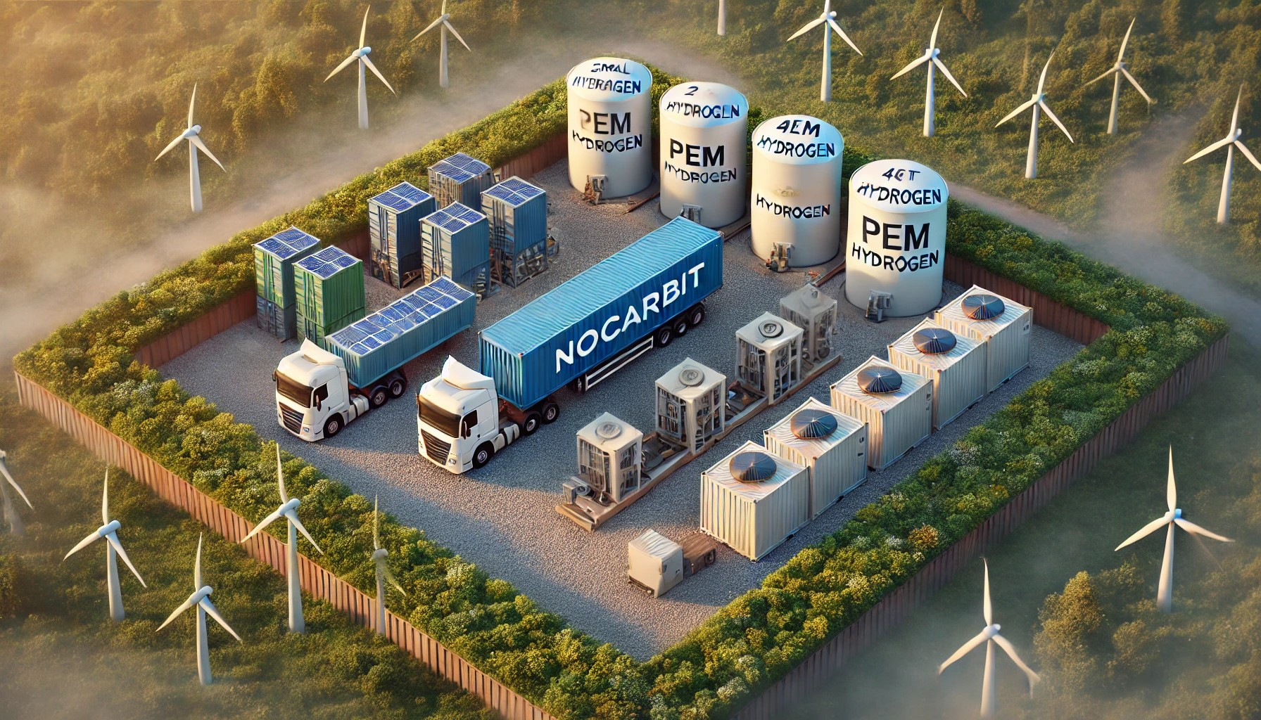 Green IT Hydrogen Solar Hub Konzept